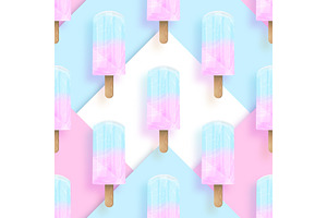 Ice cream seamless pattern
