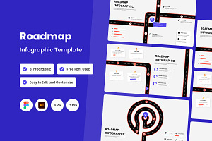 Roadmap Infographic Template V3, a Presentation Template by twinstd