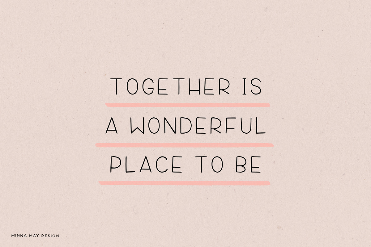 Lily - Cute Simple Handlettered Font preview 2
