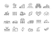 Set of Agriculture and Farming icons, an Outline Icon by Tettygreen (Thumbnail 2 of 2)