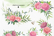 Roses - Watercolor Floral Collection, an Illustration by Elly Studio (Thumbnail 3 of 16)