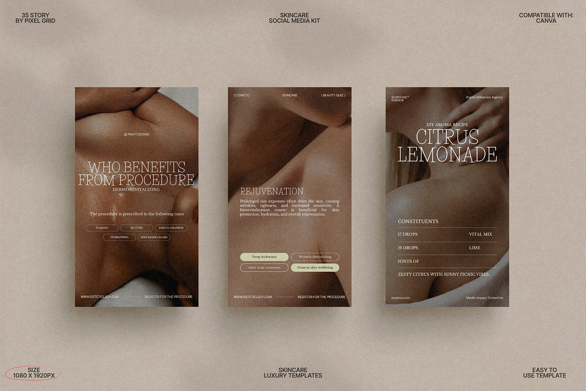 Canva Story Templates for Skincare preview 4
