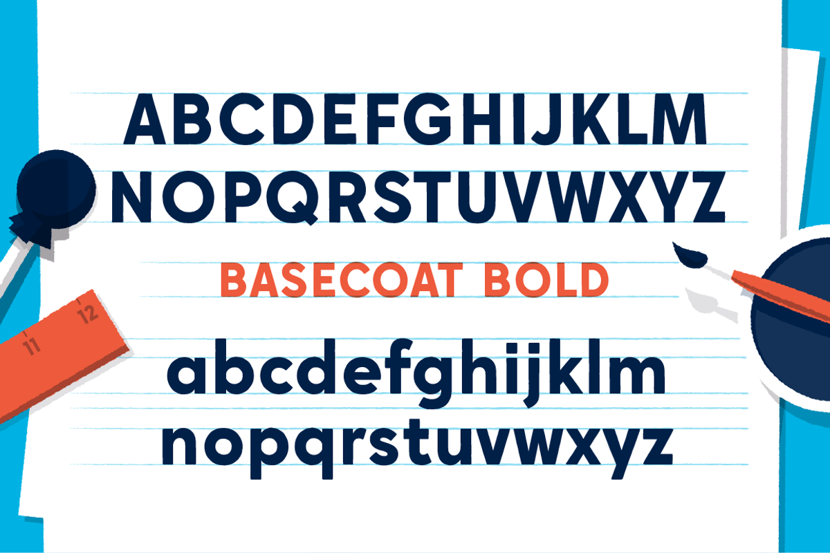 Basecoat Bold, a Sans Serif Font by Jonathan Ball (Photo 2 of 6)