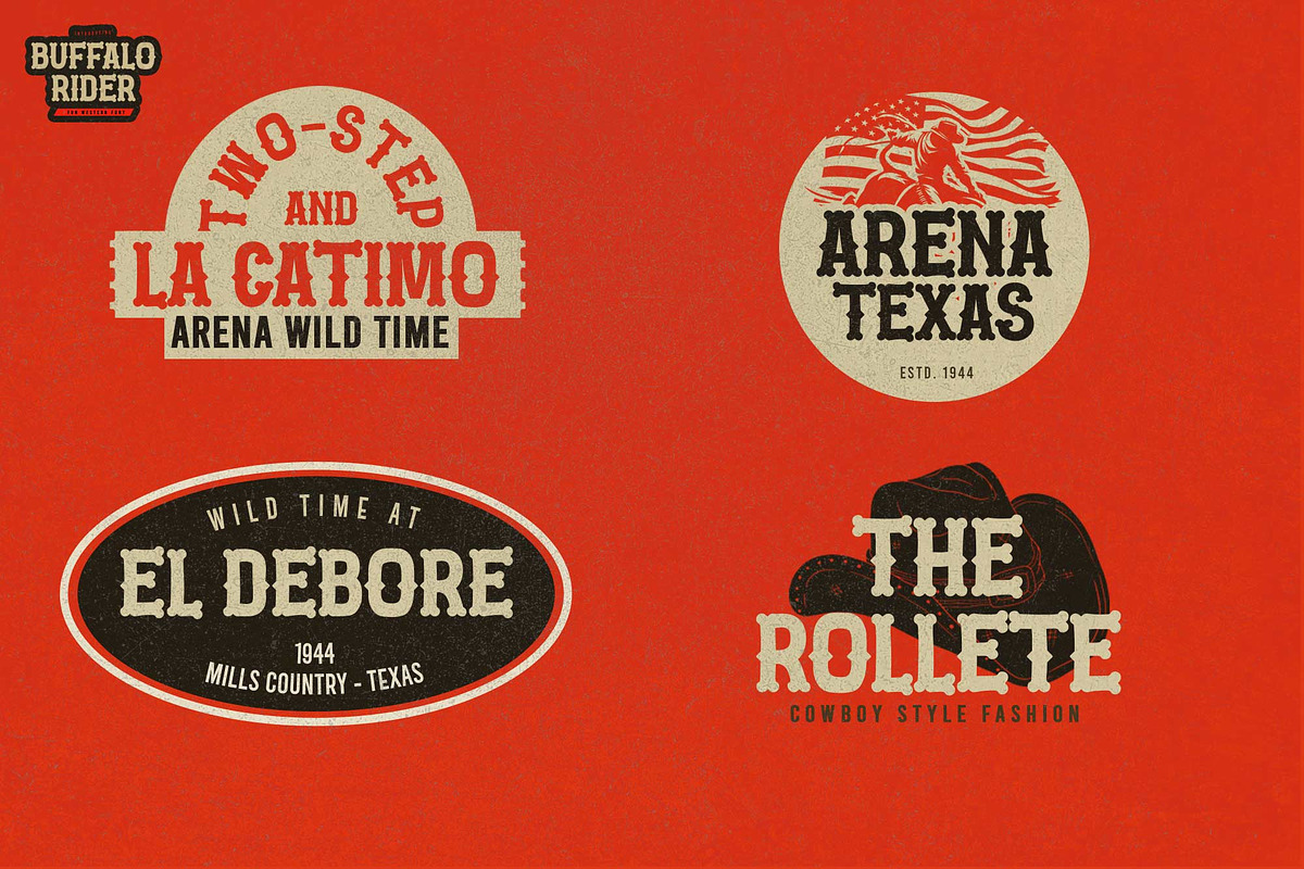 Buffalo Rider – Cowboy Display Font, a Slab Serif Font by Gassstype (Photo 8 of 8)