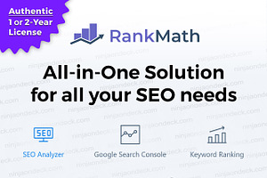 Rank Math Pro Official License, a WordPress Template by Ninja On Deck
