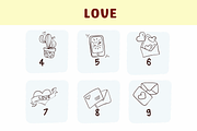 Love, a Symbol Font by Sirinart (Thumbnail 4 of 6)