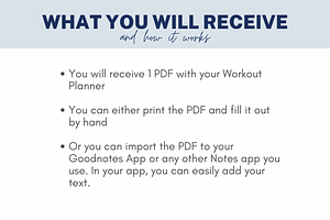 Daily Workout Planner PDF