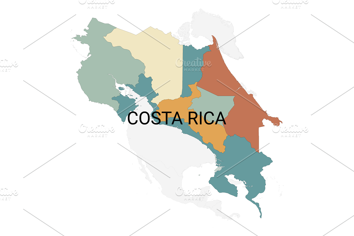 North American Countries Vector Map, an Object Graphic by Nazim's Shop (Photo 6 of 9)