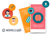 50 Medical Flat Icons, an Outline Icon by Dighital (Thumbnail 4 of 6)