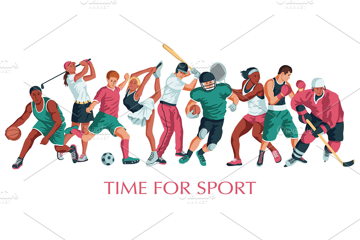 Sports vector illustrations set, a Person Illustration by LisaKolbasa (Photo 3 of 19)