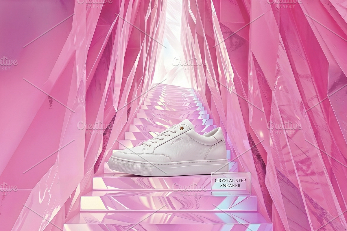 Pink Crystal Staircase Background, a Background Graphic by Aura Canyon HQ (Photo 4 of 7)