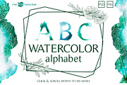 Watercolor Textures and Alphabet, an Object Graphic by Free-PSD-Templates (Thumbnail 2 of 4)