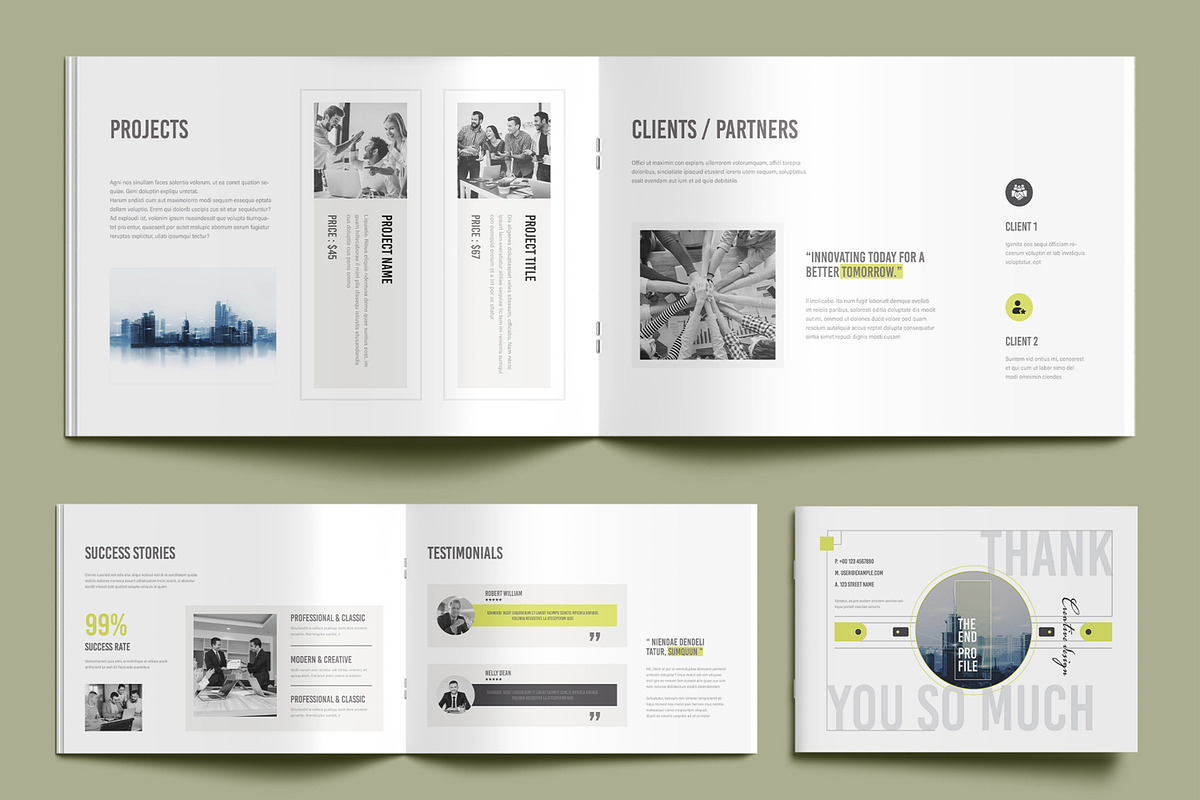 Business Company Profile Brochure, a Brochure Template by MightyDesign (Photo 6 of 9)