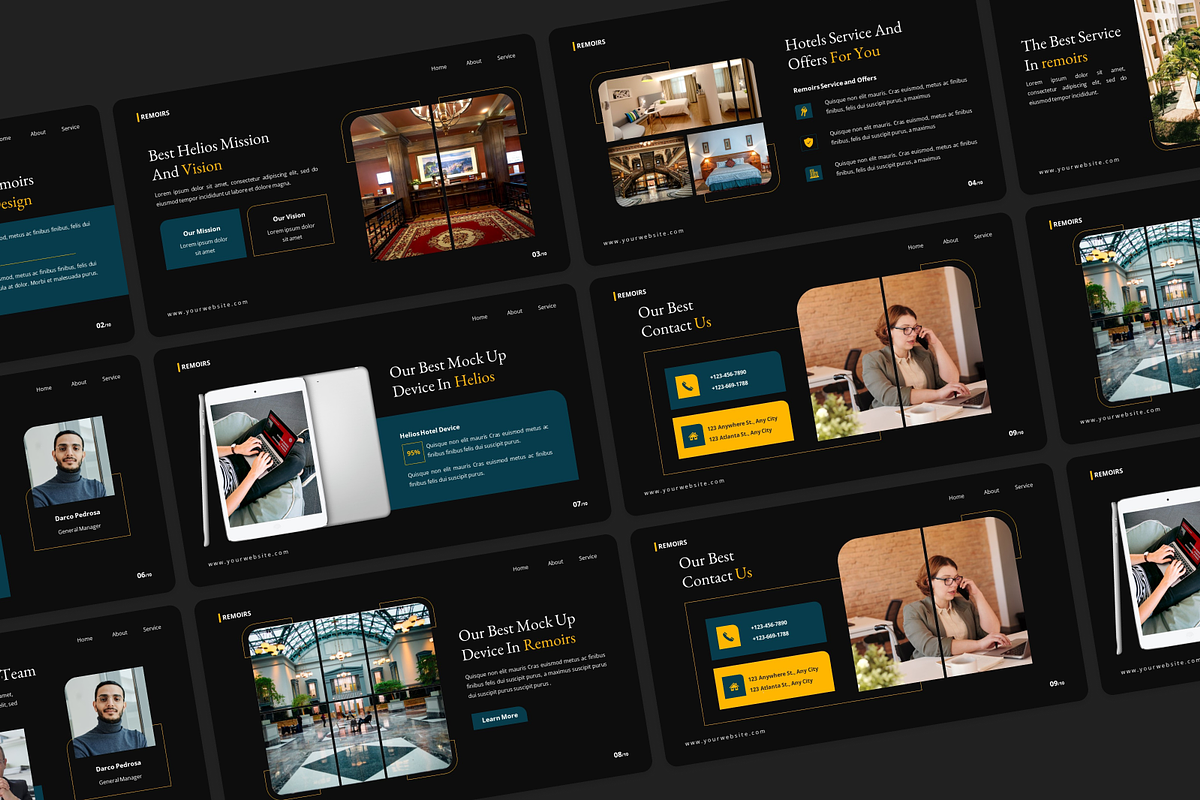 Luxury Hotel Keynote, a Presentation Template by Annora Studio (Photo 5 of 5)
