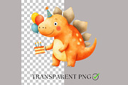 Cute Dinosaur Clipart + Patterns, an Animal Illustration by Nicole Branger Art (Thumbnail 2 of 27)