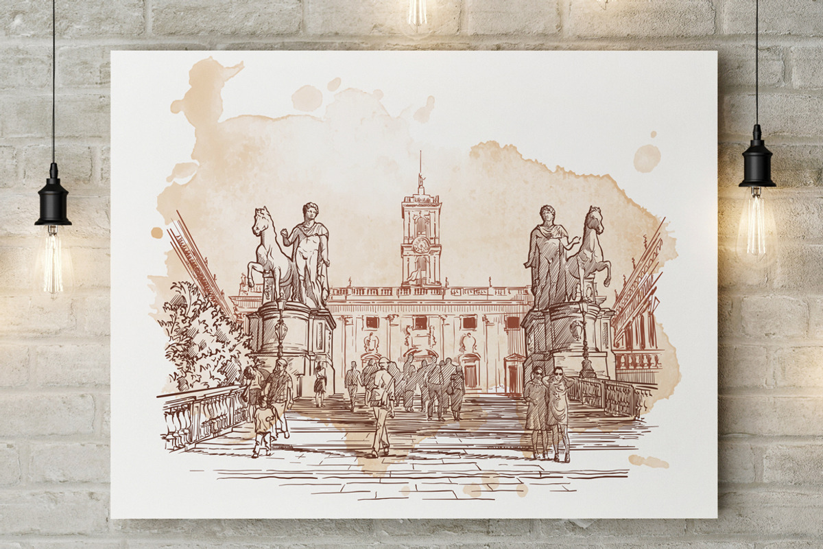 Sketching Rome-3 Colors Bundle, an Illustration by AntonPix Studio (Photo 2 of 7)