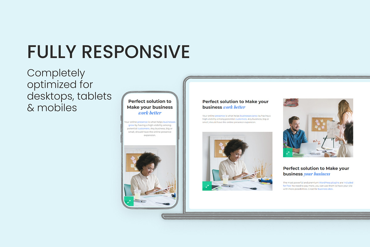 Small Business WordPress Theme, a WordPress Template by Pixflow (Photo 4 of 10)