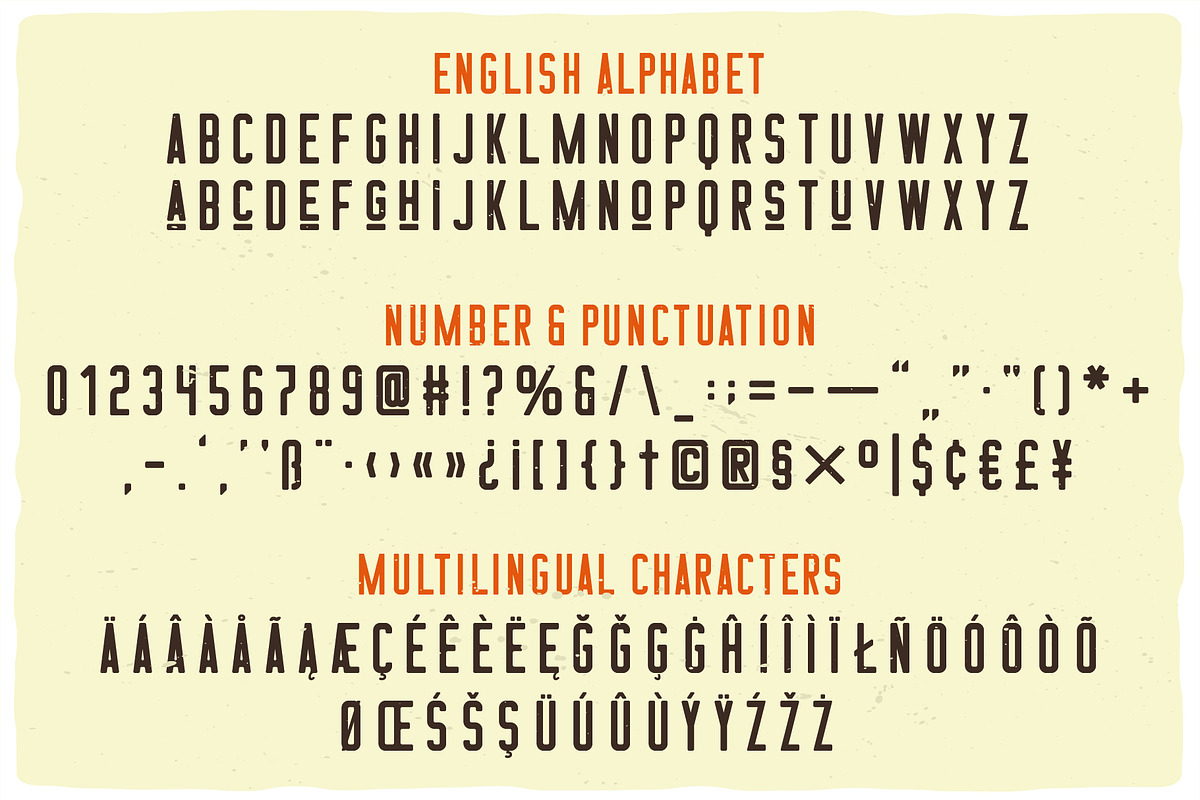 Beer Time Label Font, a Font by VozzyStock (Photo 3 of 9)