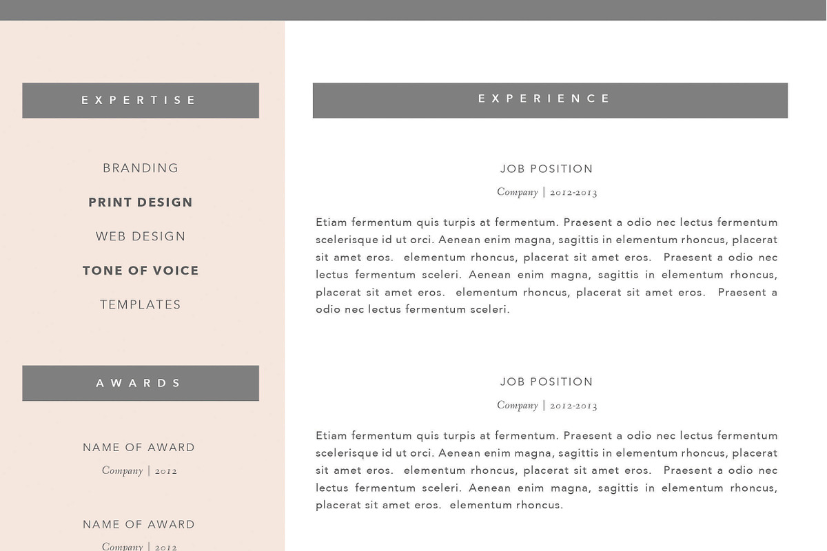 Resume Template 3 Page | CV Template, a Resume Template by The Template Depot (Photo 5 of 5)