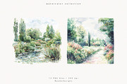 Monet's Garden, a Decorative Illustration by PeDe Designs (Thumbnail 4 of 13)