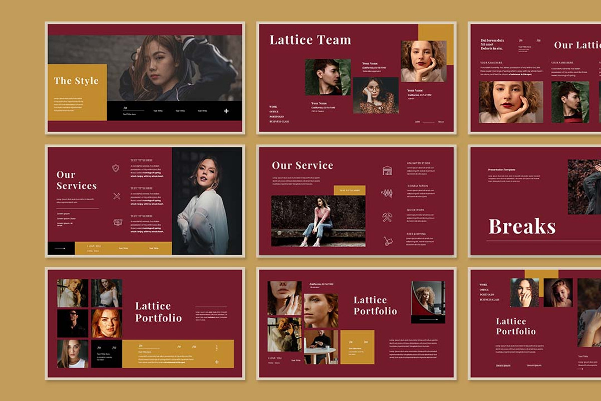 Lattice Presentation Template, a Presentation Template by Analogous Temp (Photo 3 of 5)