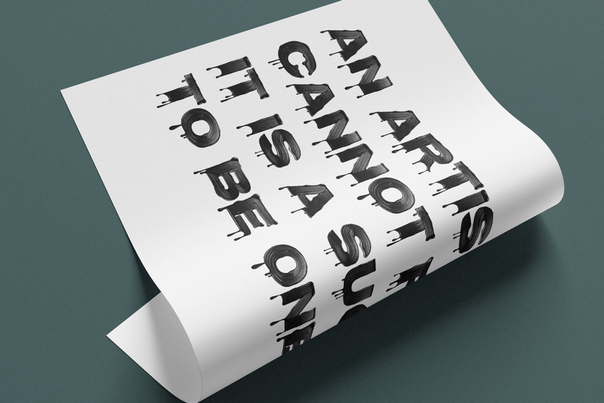Stroke Edge Font, a Handwritten Font by Handmadefont (Photo 7 of 10)