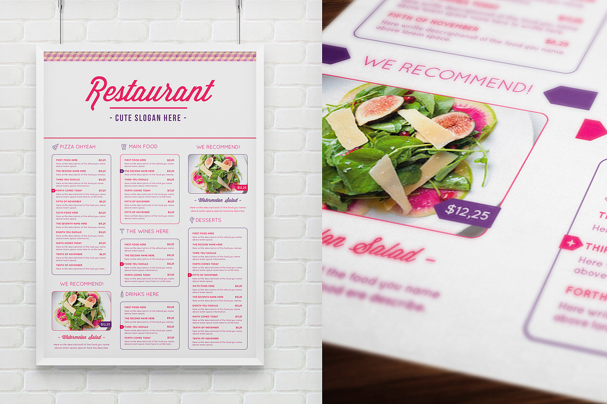Design Food Menu 2, a Brochure Template by Luuqas Design (Photo 6 of 9)