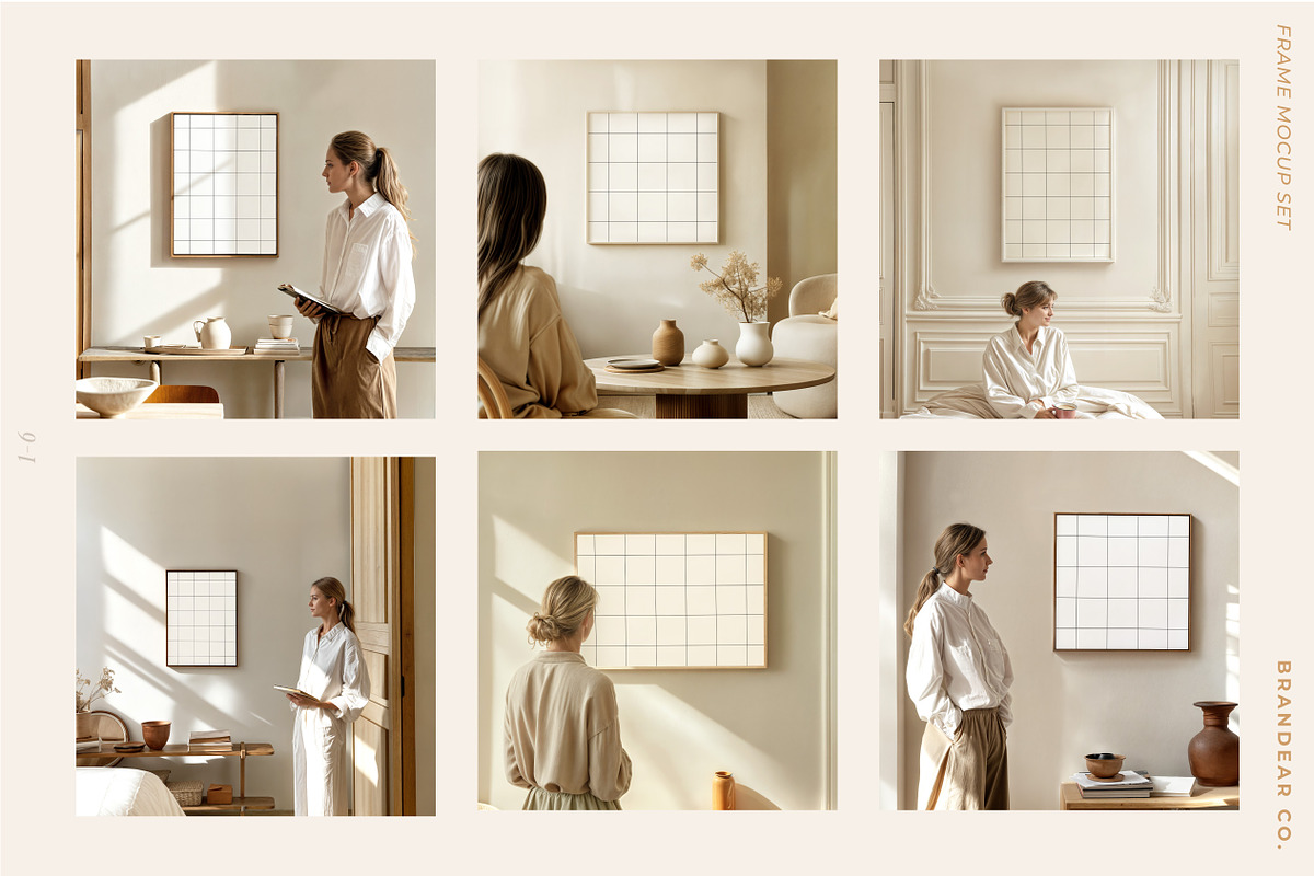 20 Frame Mockups with Person, a Household Mockup by Brandear Design (Photo 10 of 13)