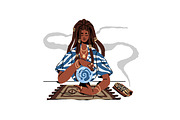 Women fortune tellers set + posters, a Person Illustration by PaperTrident (Thumbnail 4 of 16)