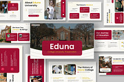 Eduna College University GSlides, a Presentation Template by kerismaker (Thumbnail 1 of 10)