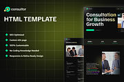 Consultor, Consulting HTML Template, a HTML Template by TNCFlow (Thumbnail 1 of 5)