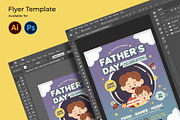 Father's Day Celebration Flyer, a Flyer Template by Huge Dream Studio (Thumbnail 4 of 5)