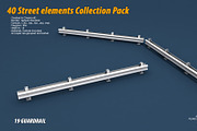 40 Street elements Collection Pack, an Architecture 3D Model by multimedia4ds (Thumbnail 38 of 70)