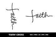 'Faith' Cross - Christian SVG, an Illustration by Little Type Factory (Thumbnail 4 of 7)