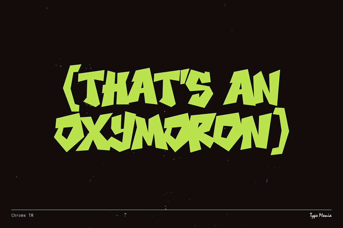Chrome TM – Graffiti Font, a Handwritten Font by Type Mania (Photo 3 of 12)