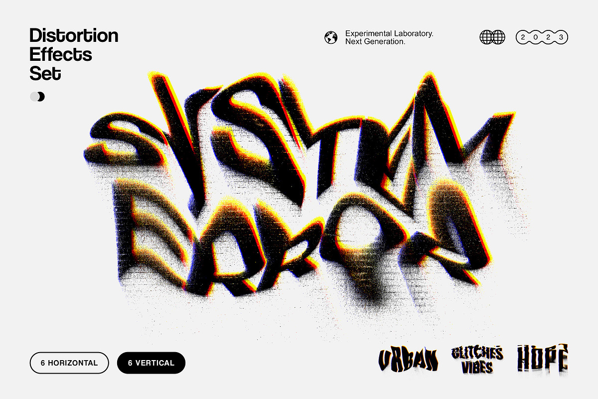 Distortion Text Effects Collection, a Texture Graphic by pixelbuddha.net (Photo 1 of 13)