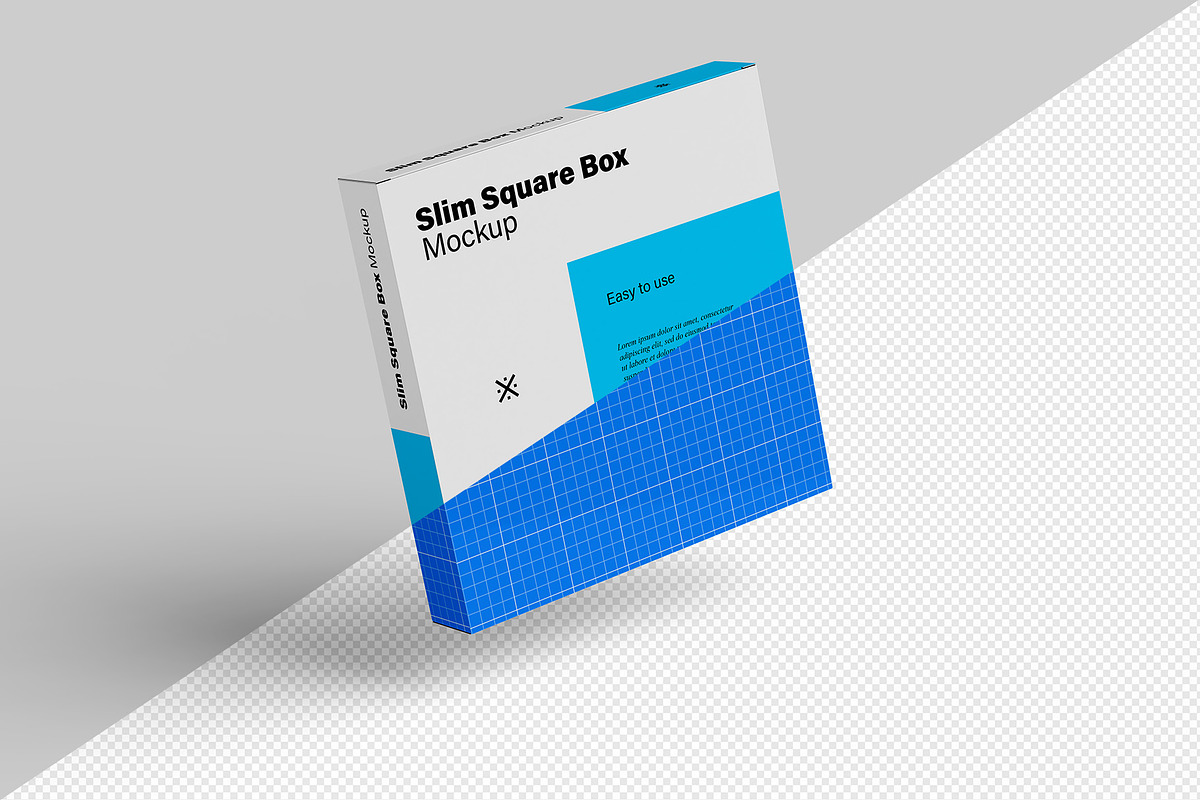 Slim Square Box Mockups - 6 views, a Mockup by Illusiongraphic (Photo 9 of 15)
