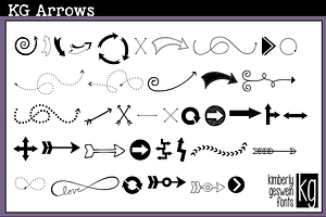 KG Arrows Font