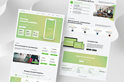 SaaS Website Landing Page, a Websites & App Template by FIBRINOSÄ (Thumbnail 5 of 6)