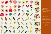 Hand Painted Summer Flowers, an Illustration by Sweet Fig (Thumbnail 3 of 4)