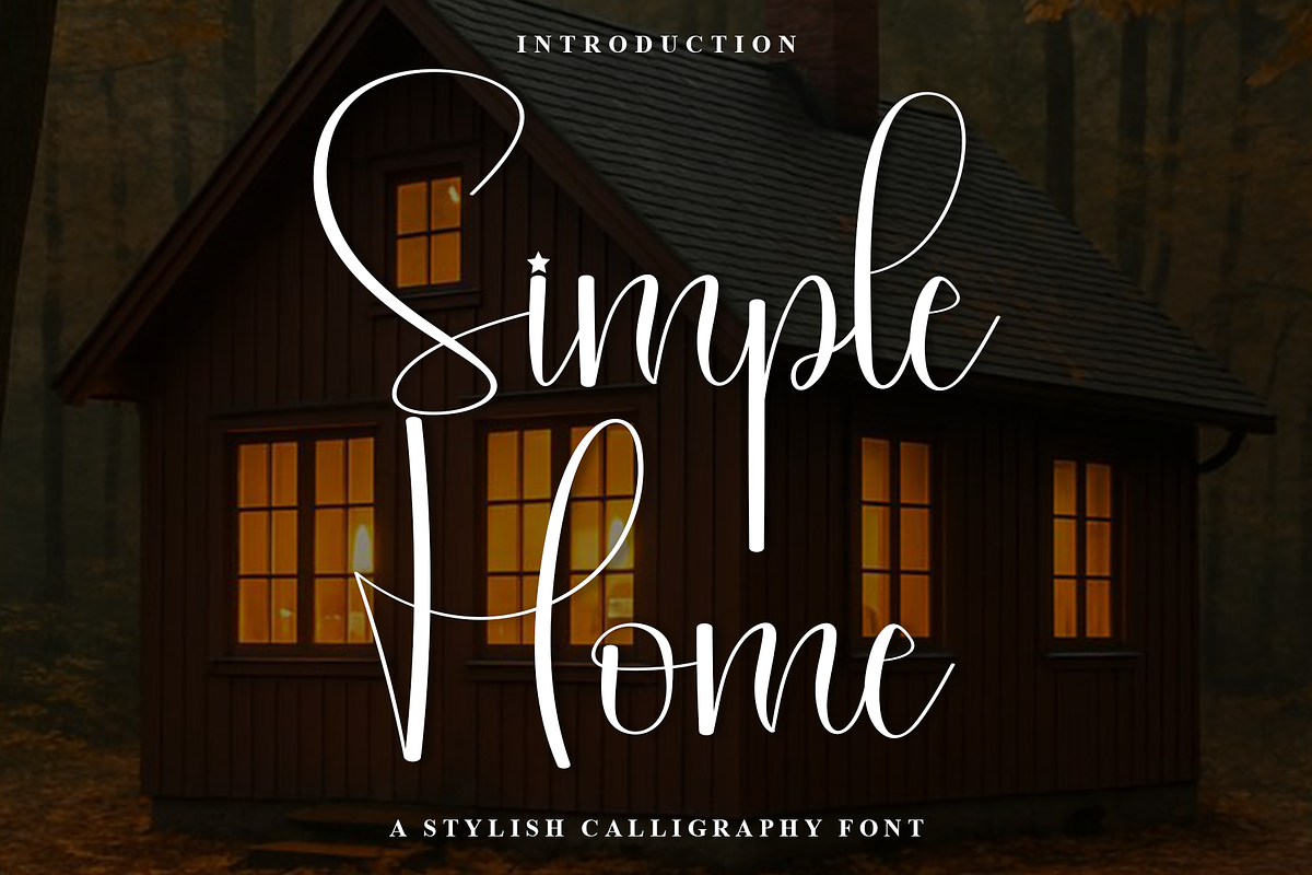 Simple Home, a Handwritten Font by InermediaSTUDIO (Photo 1 of 8)