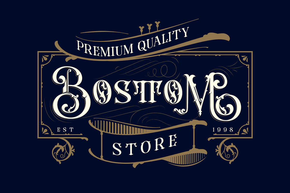 Rusty Store, a Blackletter Font by alit design (Photo 8 of 24)
