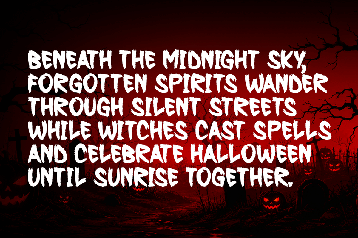 Deadly October Typeface, a Handwritten Font by Seemly Fonts (Photo 5 of 7)
