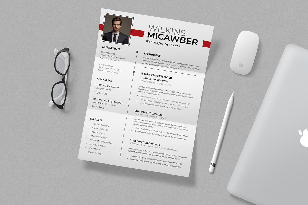Resume Word Cover Letterer, a Stationery Template by Creatiya Type (Photo 2 of 3)