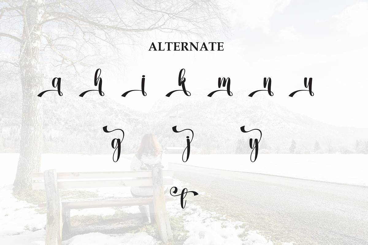 Winter Charming | Script Font, a Handwritten Font by Scratchones (Photo 8 of 9)