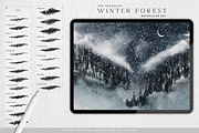 Winter Forest Box for Procreate, a Brush Add-On by Liquid Amethyst Art (Thumbnail 11 of 13)