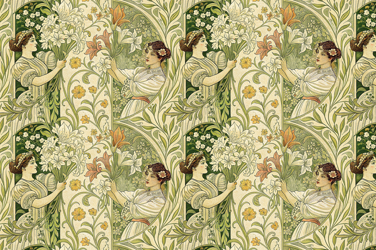 Art Nouveau pattern, a Pattern Graphic by Designs by Helen Trupak (Photo 8 of 10)