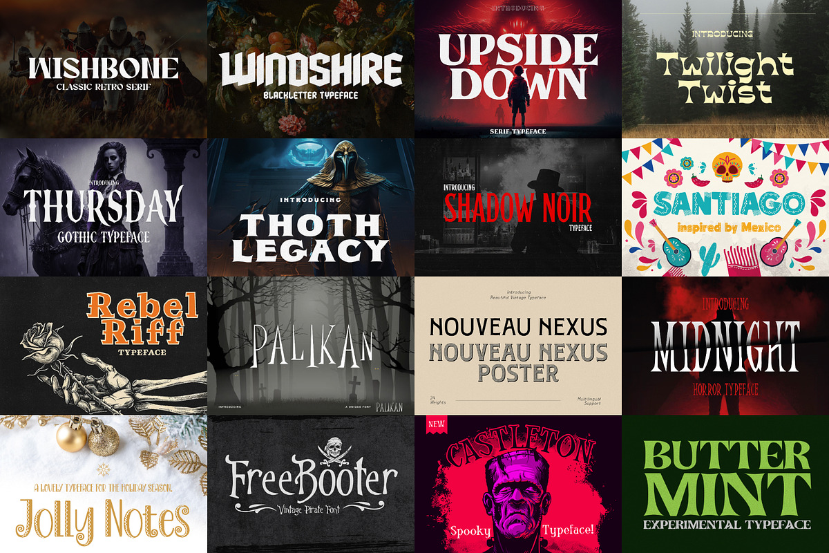 Fantasy Font Bundle (25 Fonts!), a Serif Font by HipFonts (Photo 3 of 9)