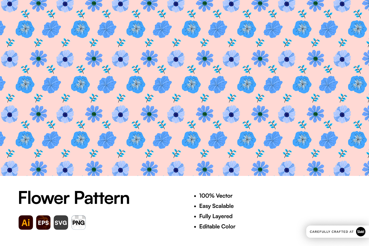 Flower Patterns Illustration, a Pattern Graphic by SLAB! Design