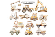 Construction Watercolor Clipart, an Illustration by CharmClipart (Thumbnail 6 of 8)